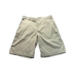 Nike Golf Tour Performance Men's Dri Fit Khaki Shorts Sz 34 *FLAWS*